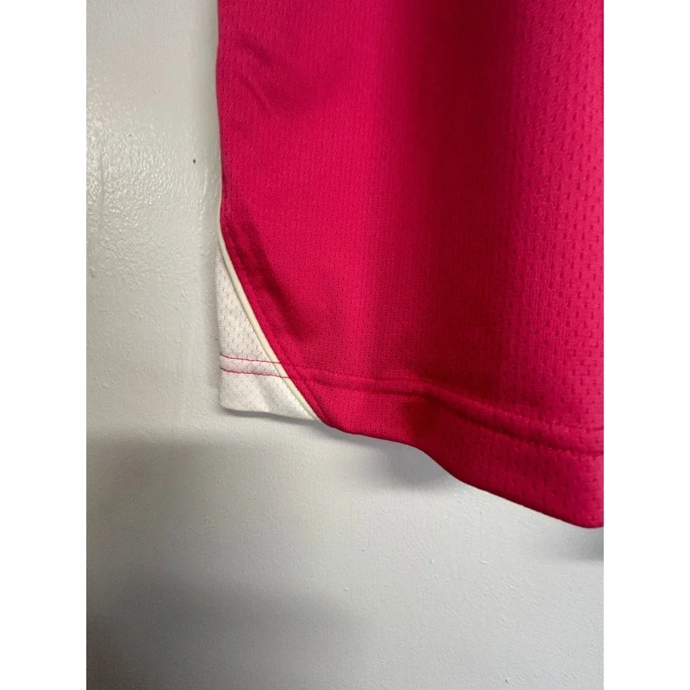 Nike Women Mesh Athletic Shorts Pink White Swoosh Soccer Football Gym Summer NWT